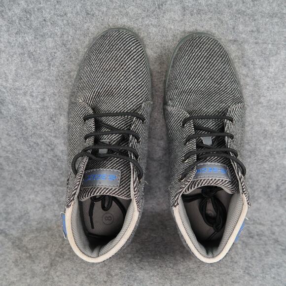 S.Seek Shoes Mens 8 Chukka Boot Sneakers Lace Up Casual Lifestyle Grey Trainer main image 5